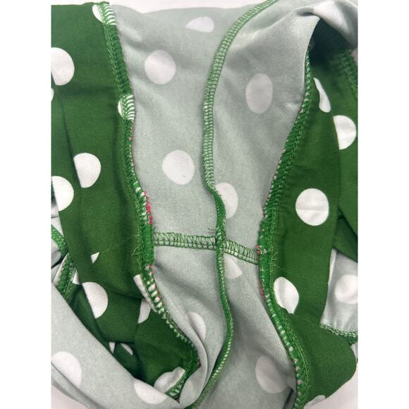 Kate Spade Green Pink White Polka Dots Pajama Shorts Set Size Large - Picture 12 of 13
